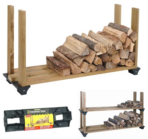 metal firewood brackets|firewood rack brackets harbor freight.